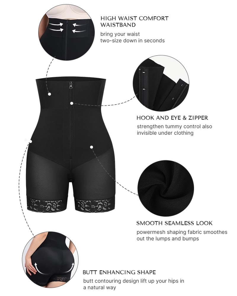 BOOT-YEAH™ AirSlim® Boned Sculpt High-Waisted Short