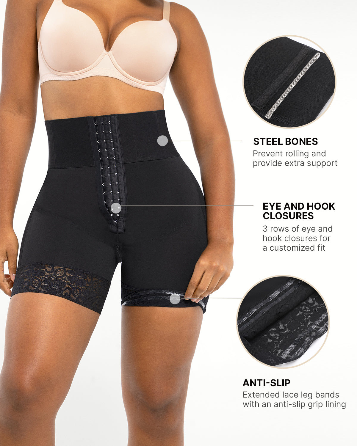 BOOT-YEAH™ AirSlim® Boned Sculpt High-Waisted Short