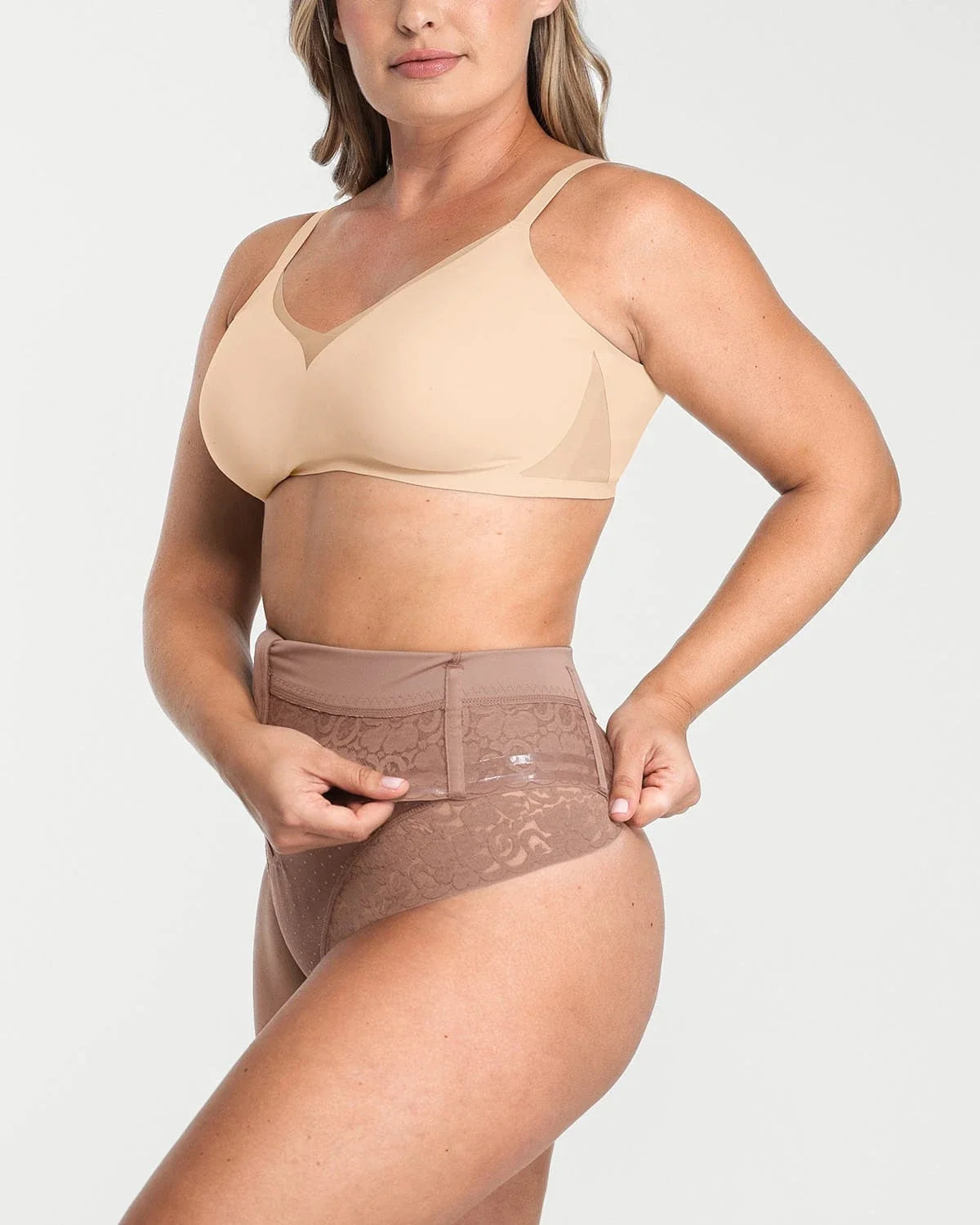 Bare Essentials™ AirSlim® High-Waisted Polka Dot Shaping Thong
