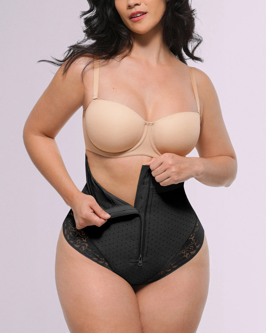 Bare Essentials™ AirSlim® High-Waisted Polka Dot Shaping Thong