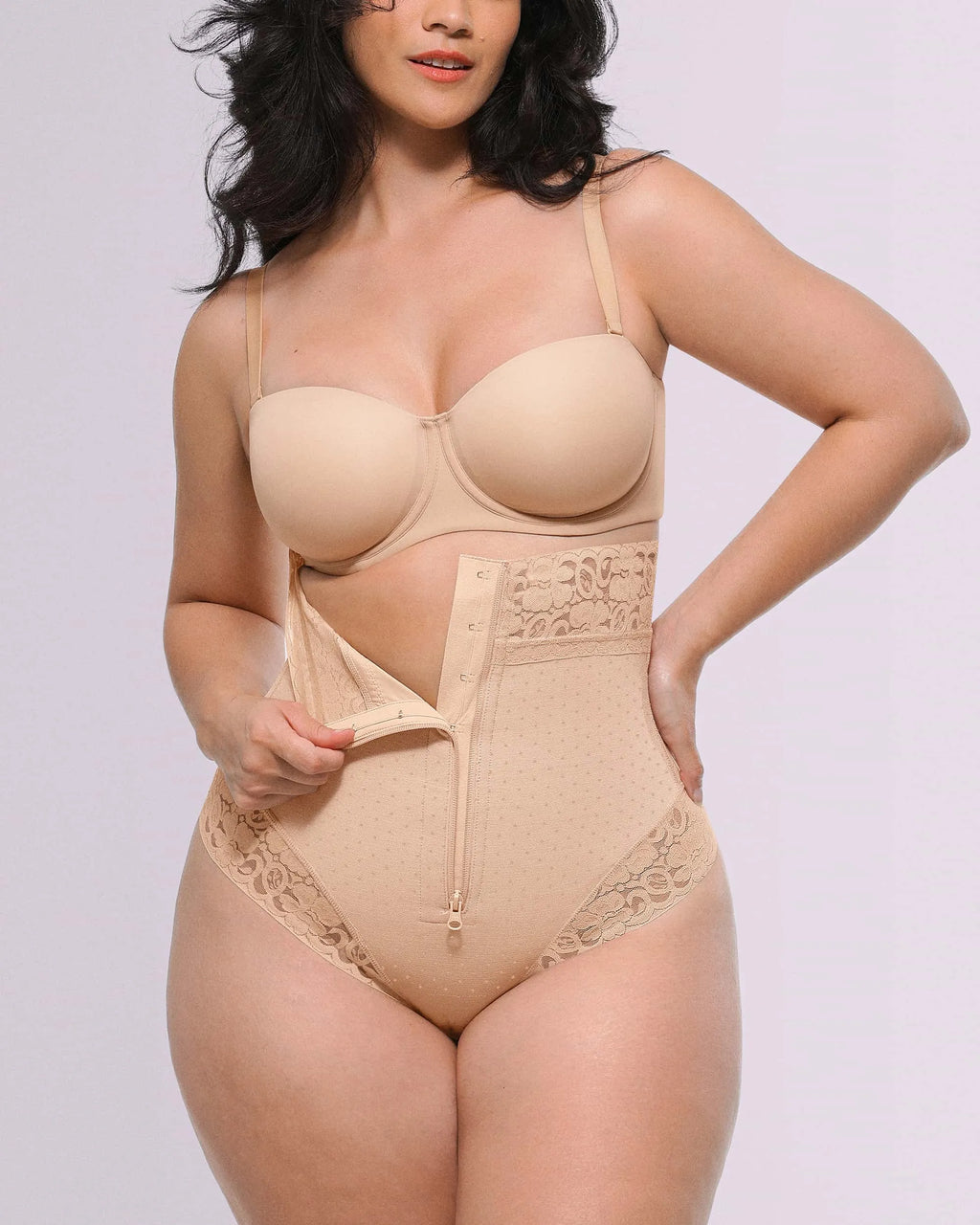 Bare Essentials™ AirSlim® High-Waisted Polka Dot Shaping Thong