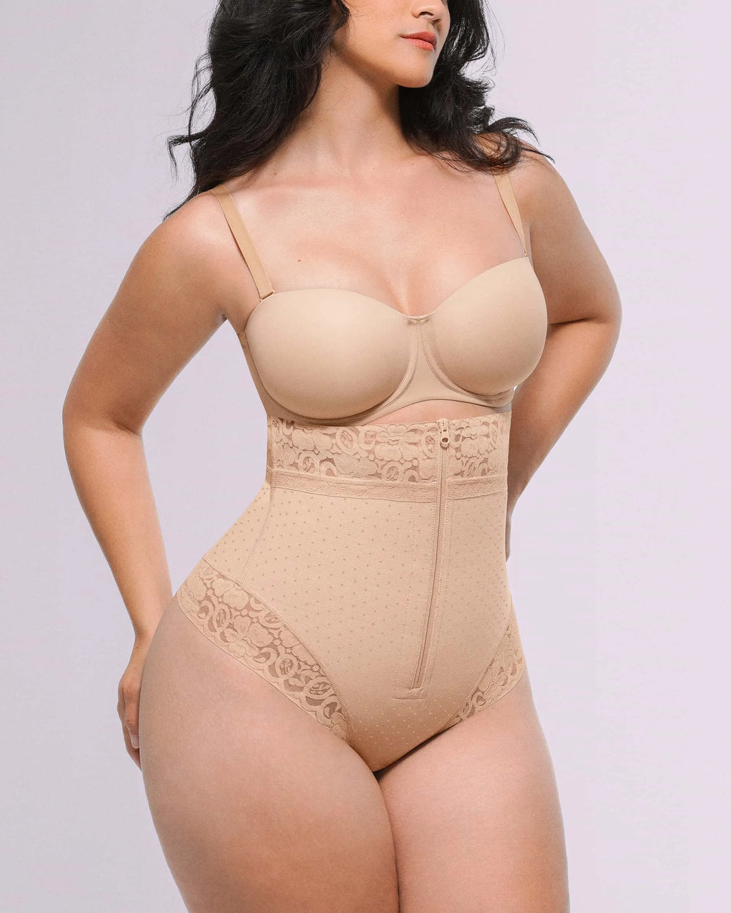 Bare Essentials™ AirSlim® High-Waisted Polka Dot Shaping Thong