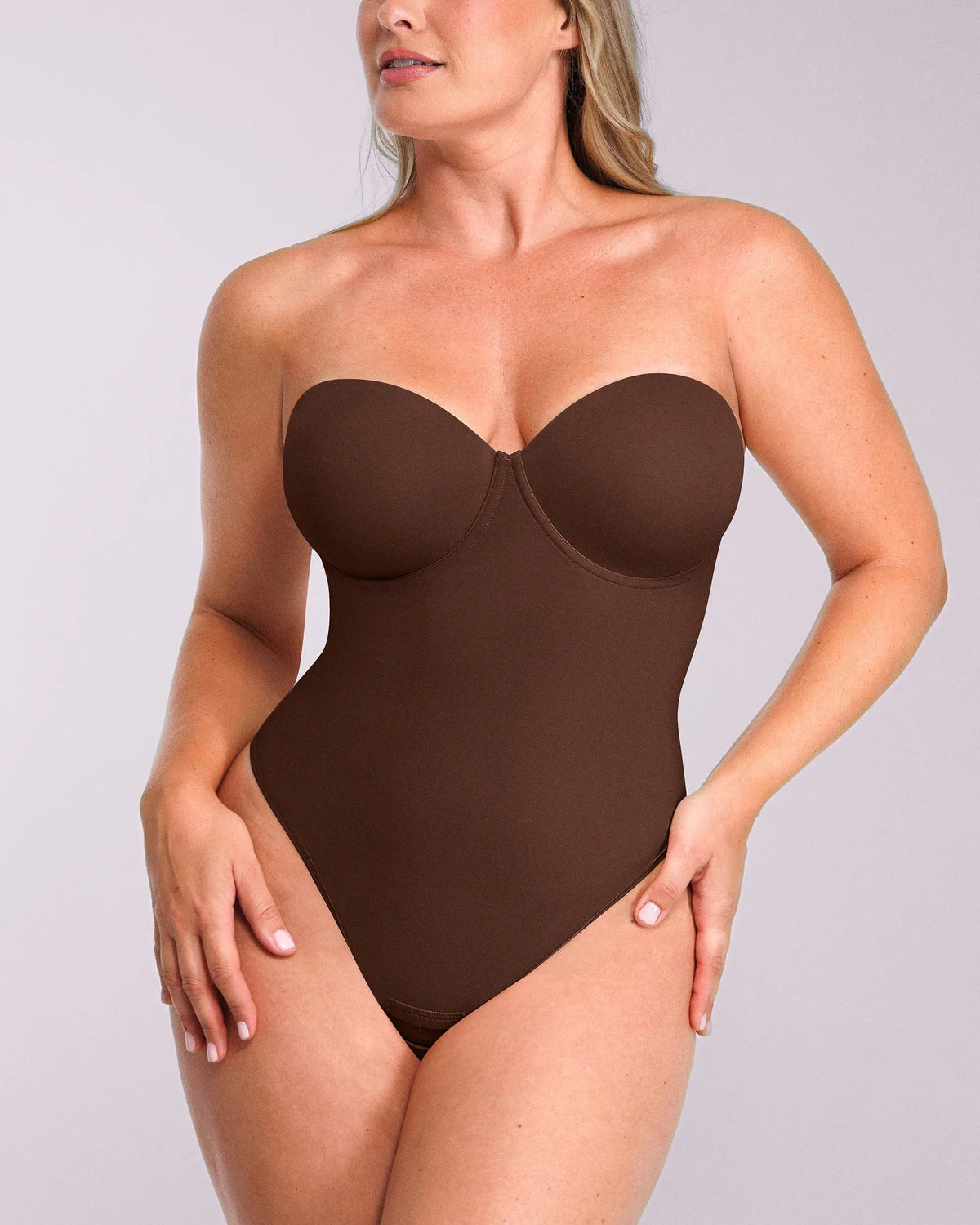 Bare Essentials™ AirSlim® Strapless Thong Bodysuit