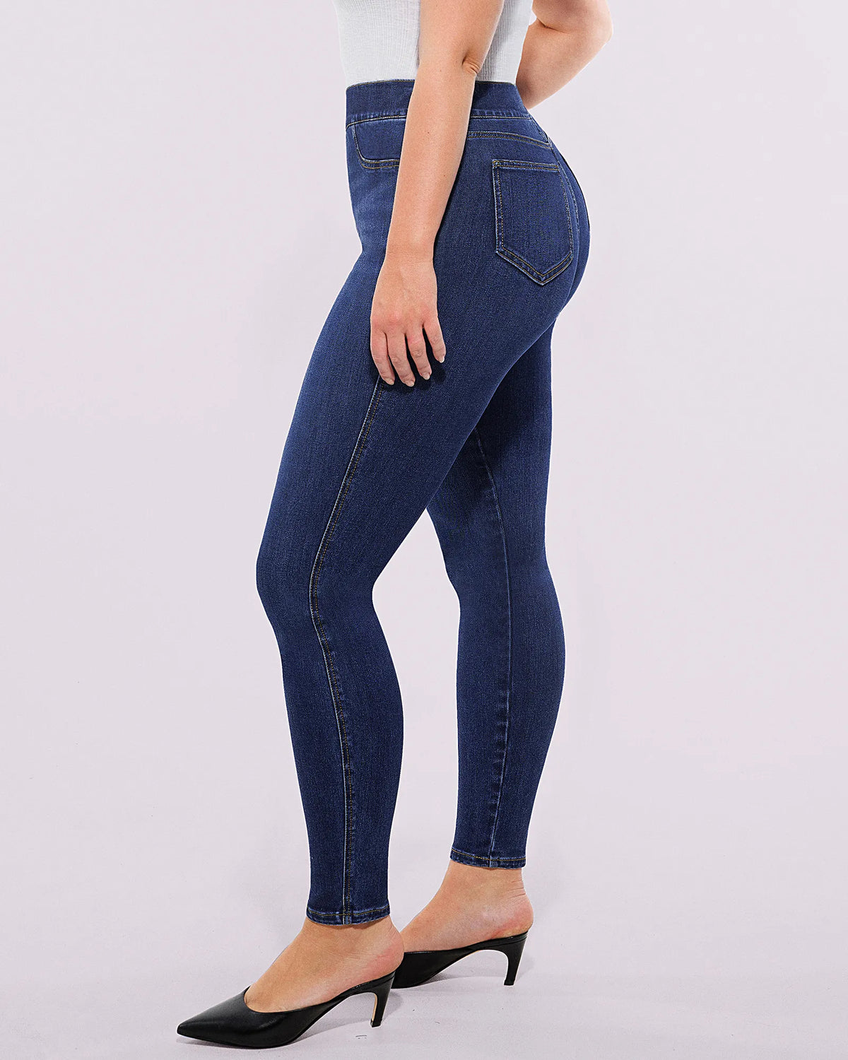 Butt Padded Short + Hip Padded Skinny Jeans