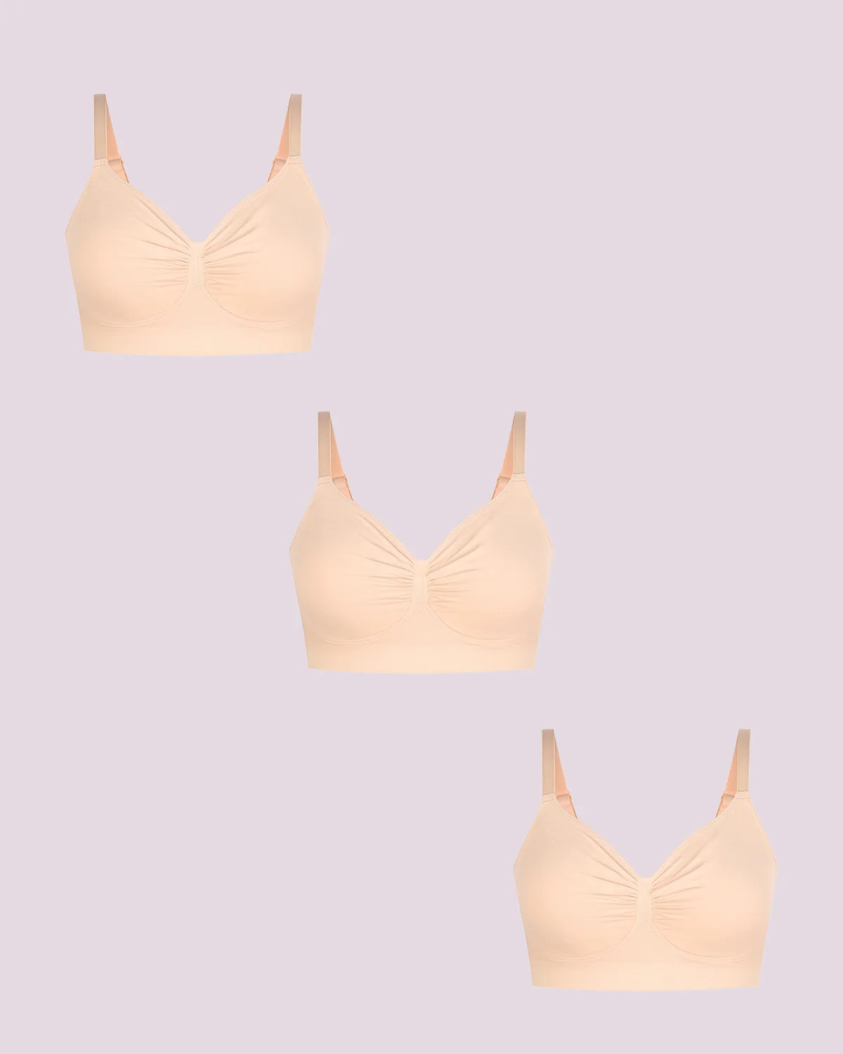 Bare Essentials™ Skin Flow Smooth Unlined Wireless Bra Triple Bundle