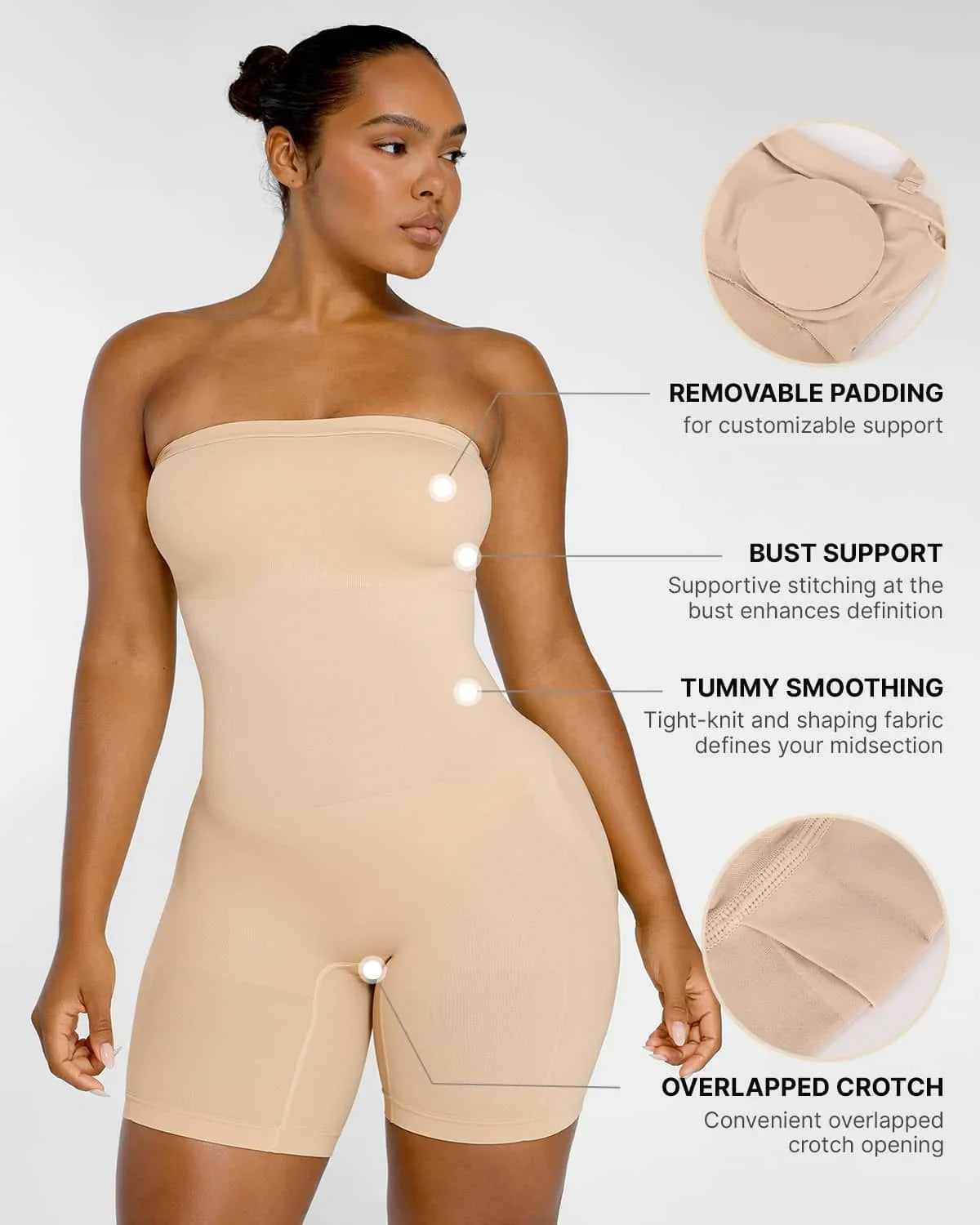 Bare Essentials™ Skin Flow Strapless Bodysuit
