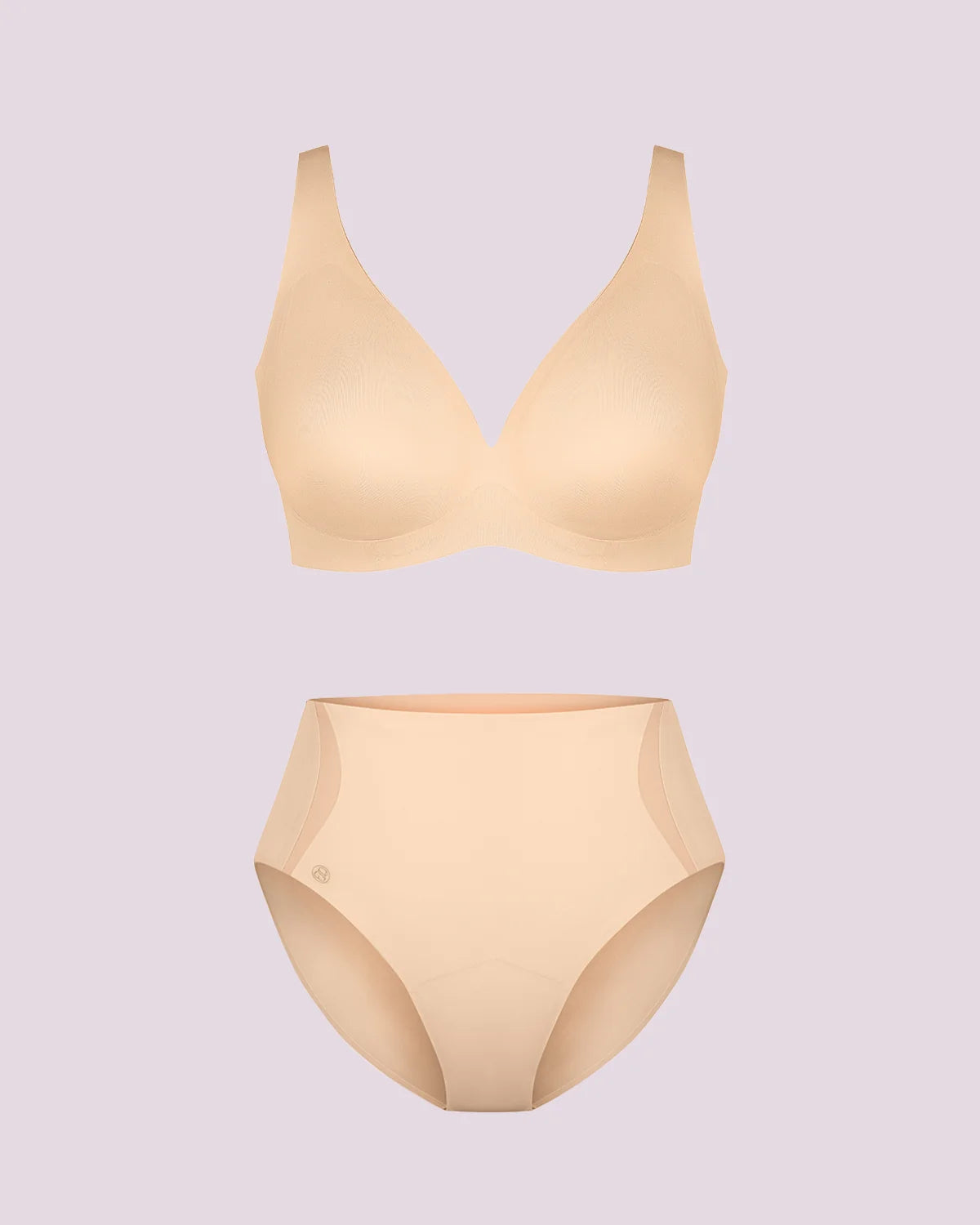 Curve Code™ LYCRA®FitSense™ Wireless V-Neck Bra + Brief