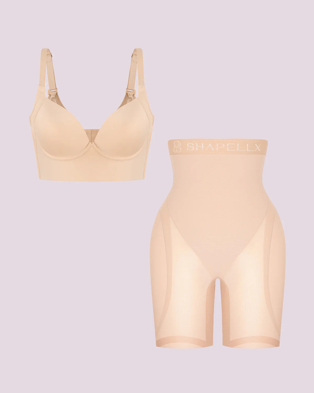Push-Up Bra + Hip Enhancer Padded Short Bundle