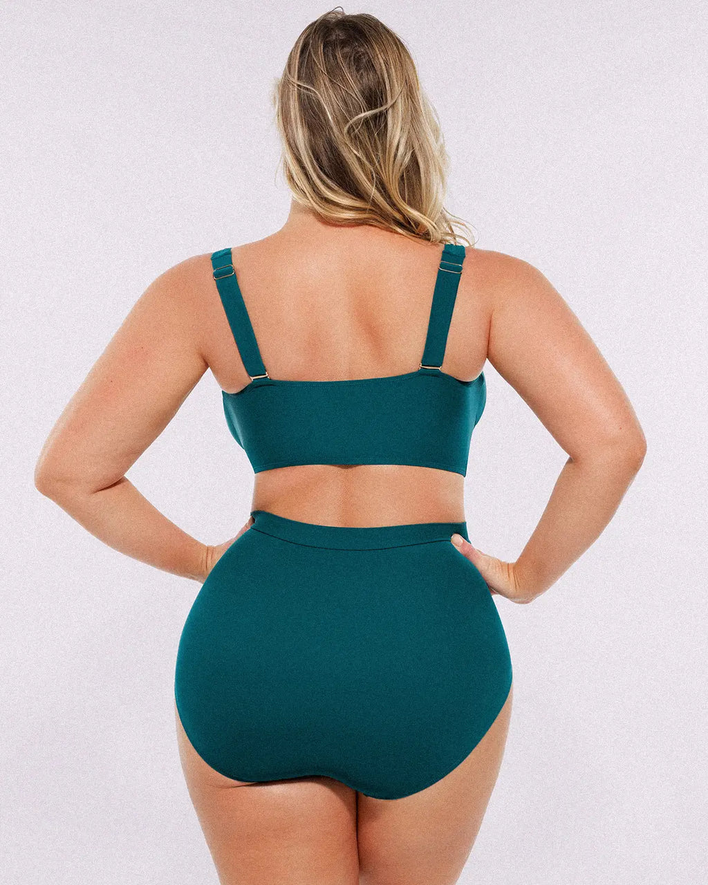 Smart Sculpt™ Twist-Front Bikini Top & High-Waisted Bottom Set