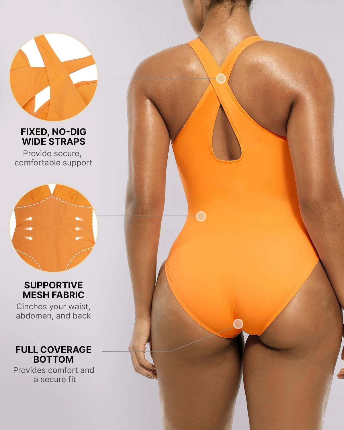 Smart Sculpt™ Plunge Corset Tummy Control Swimsuit
